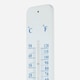 image 2 of Homescapes Silver Metal Wall Thermometer, 45 cm
