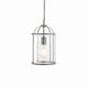 image 1 of Lambeth 1 Light Ceiling Pendant Clear Glass, Satin Nickel, E27