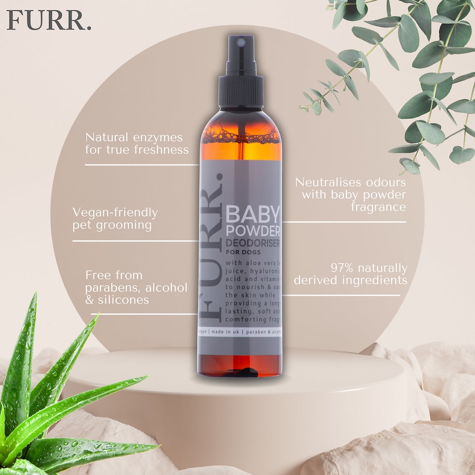 image 1 of FURR Baby Powder Dog Deodoriser Spray 2 x 250ml