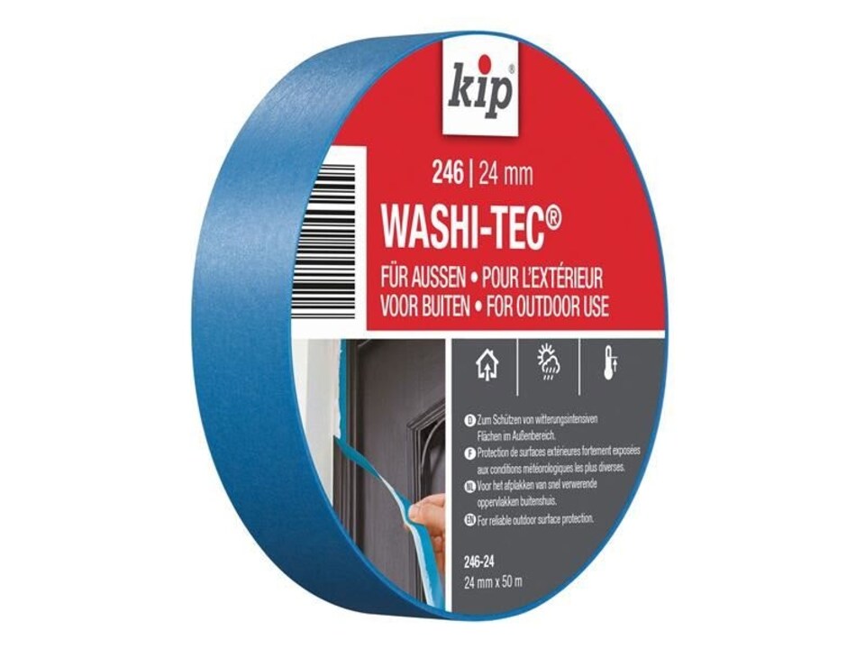 image 1 of KIP - 246 Premium Outdoor WASHI-TEC Masking Tape 24mm x 50m