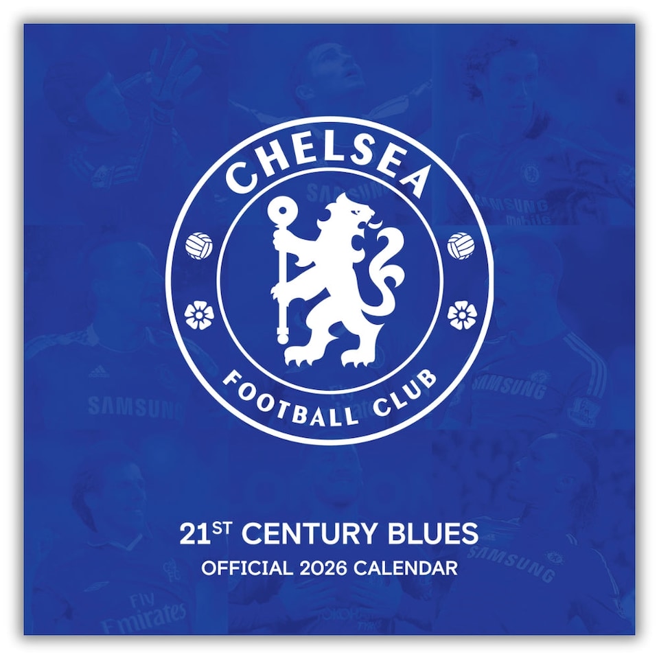 CHELSEA FC LEGENDS 2026 SQUARE CALENDAR