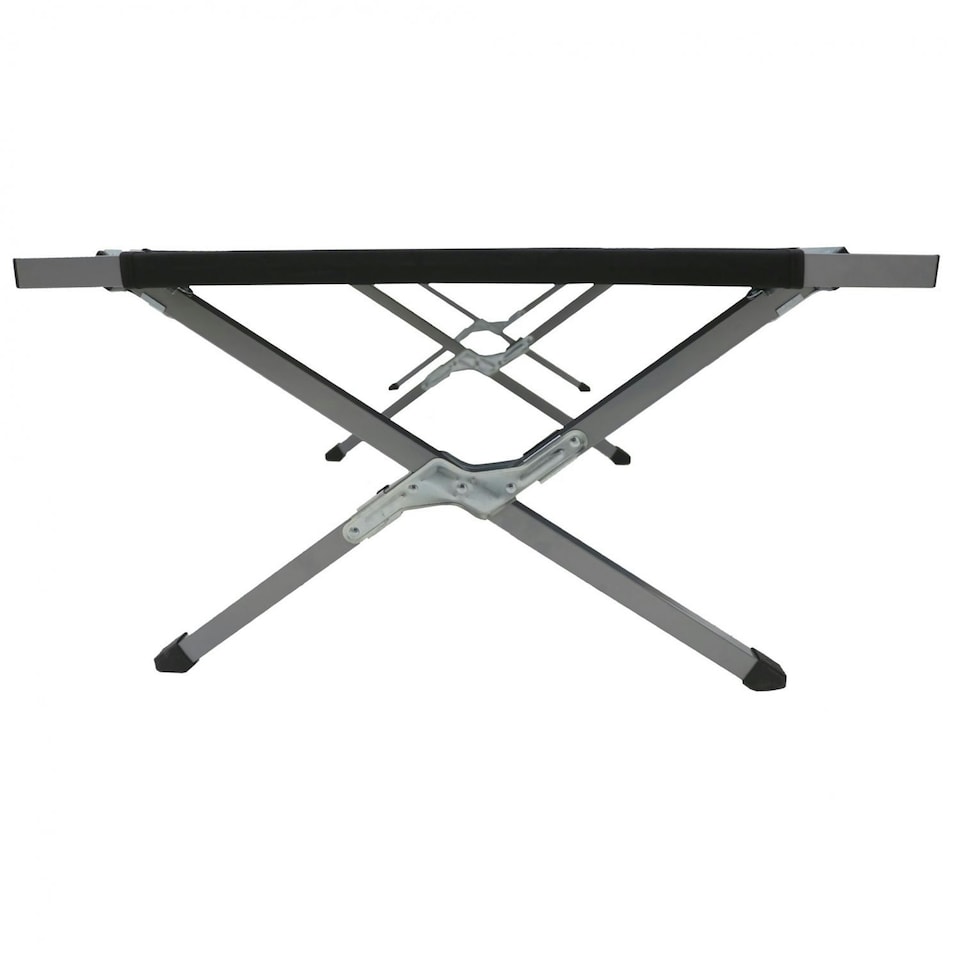 image 1 of Oypla Heavy Duty Outdoor Folding Camping Bed Portable with Carry Bag Black