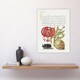 image 4 of Turks Cap Lily Fig and Beetle Calligraphy Huge Wall Art Print 18X24 In