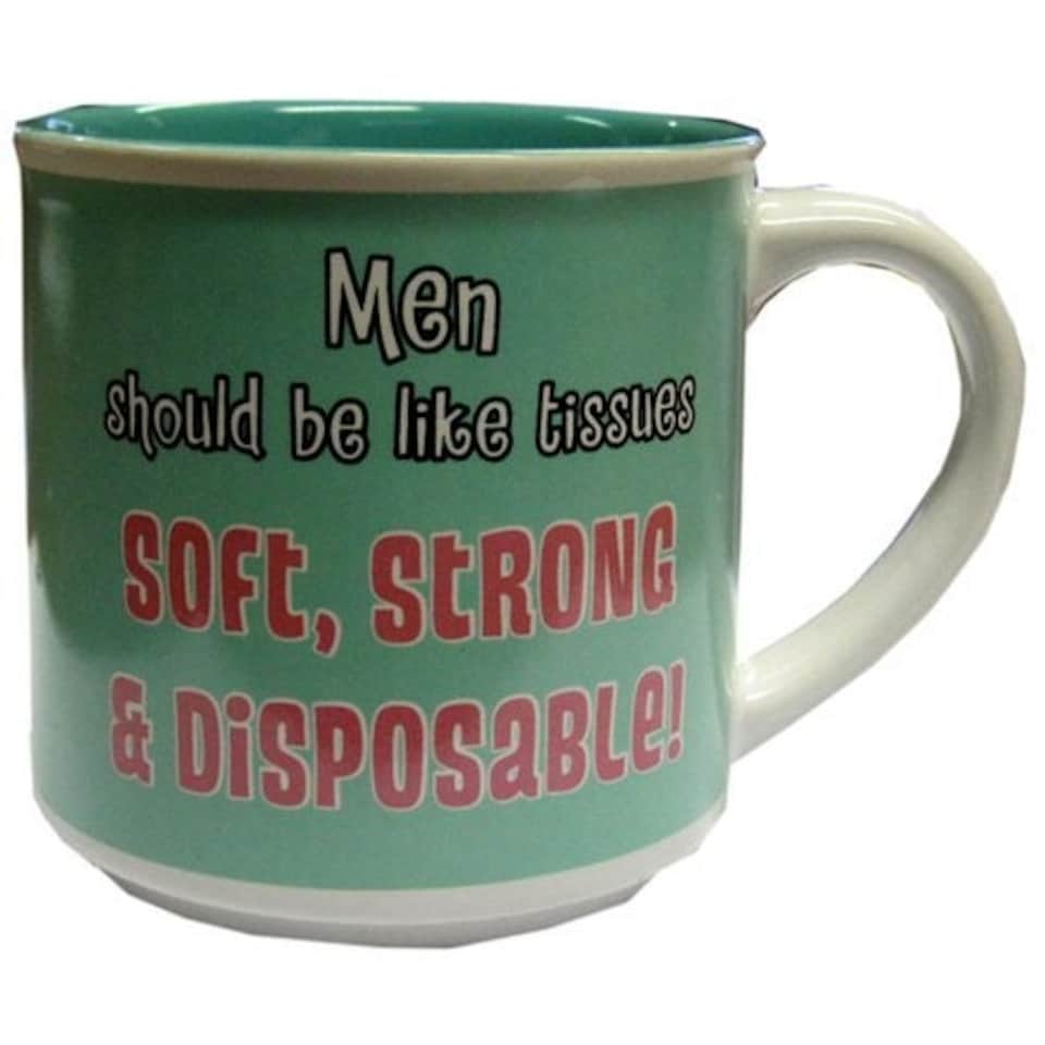 image 1 of Men Should Be Like Tissues. Humorous Novelty Mug