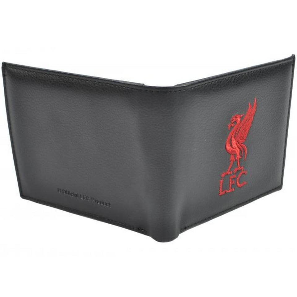image 1 of Liverpool FC Embroidered Bi-Fold Wallet | Black | Black/Red | 1