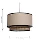 image 9 of Set of 2 Koral - Natural Rattan and Cane 25 cm Easy Fit Pendant Shades | Cream | Natural rattan | 2
