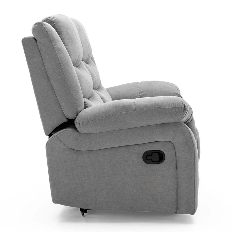 image 1 of Seattle Manual Fabric Recliner 2 Seater Sofa (Grey)