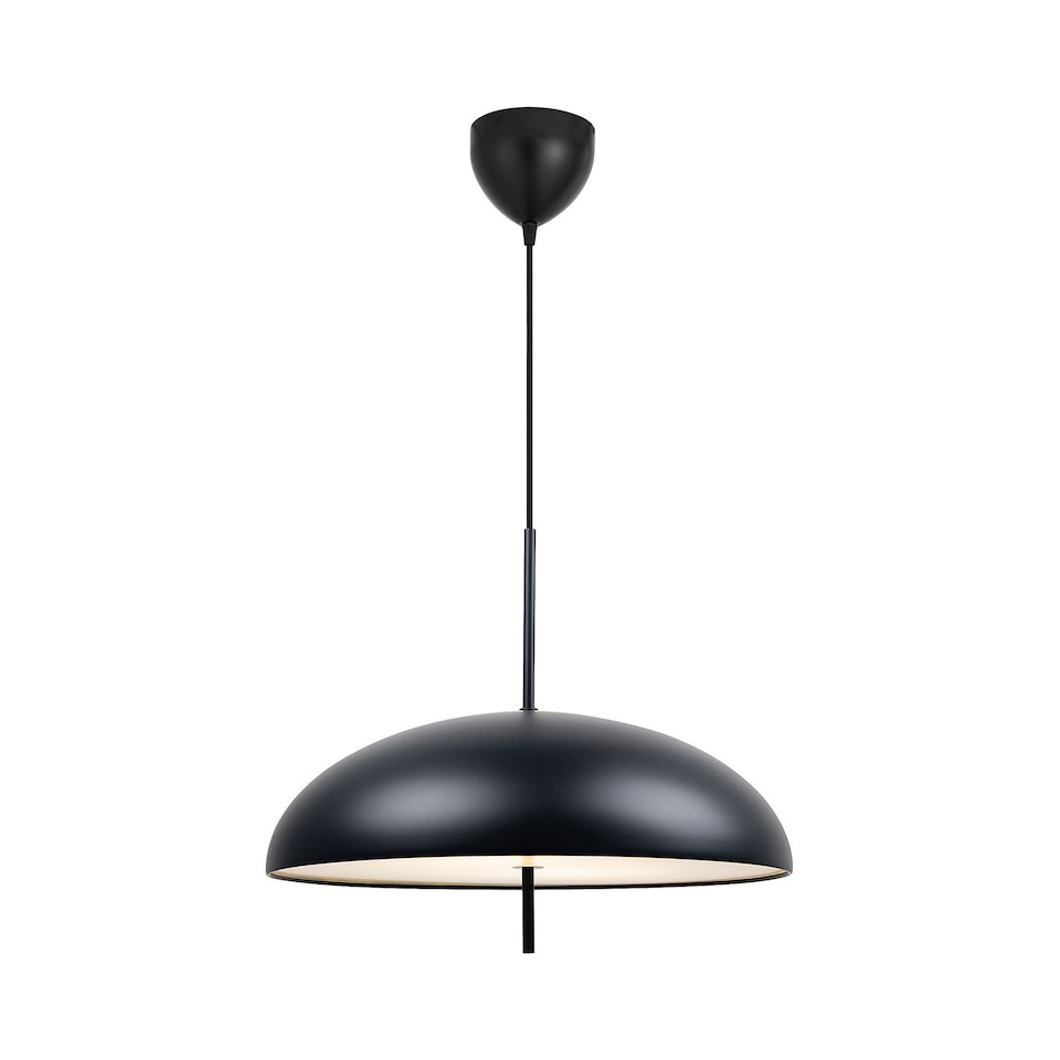 image 1 of Nordlux Versale Indoor Pendant Light Black Metal E27 Diffused - Mains Powered, IP20