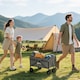 image 2 of Outsunny 62L Festival Trolley, 60kg Heavy Duty Folding Trolley Cart, Grey | Grey