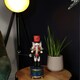 image 4 of 30cm Musical Christmas Drummer Wooden Nutcracker Decoration