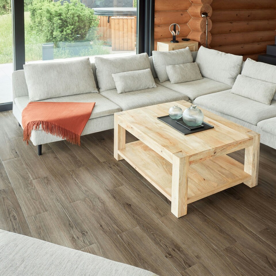 image 1 of Self Adhesive Floor Planks | 5.9x35.9in (91.4x15.2cm) Each | Peel & Stick Vinyl Flooring | Brown Wood Effect | Easy DIY | Stick On Tile for Home Floors Brown | 2.78 sqm