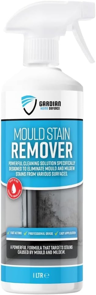image 1 of Gardian Mould Remover Spray - 1 Litre - Powerful Anti Mould Spray to Remove Mould and Mildew Stains From Walls, Tiles, and Other Various Surfaces - Fast-Acting, Easy to Use Black Mould Remover