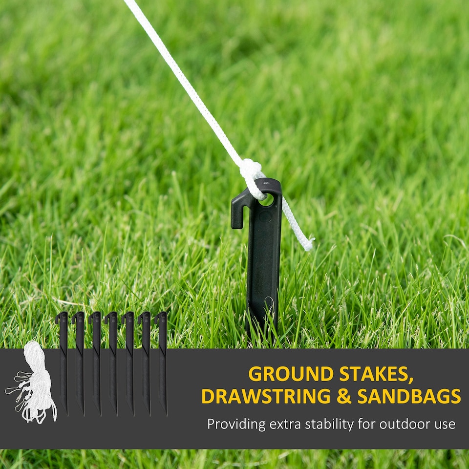 image 1 of Outsunny 6FT Inflatable Snowman with Candy Cane and Gift Box for Party