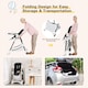 image 8 of COSTWAY Folding Baby High Chair Convertible Infant Portable Dining Highchair-Black