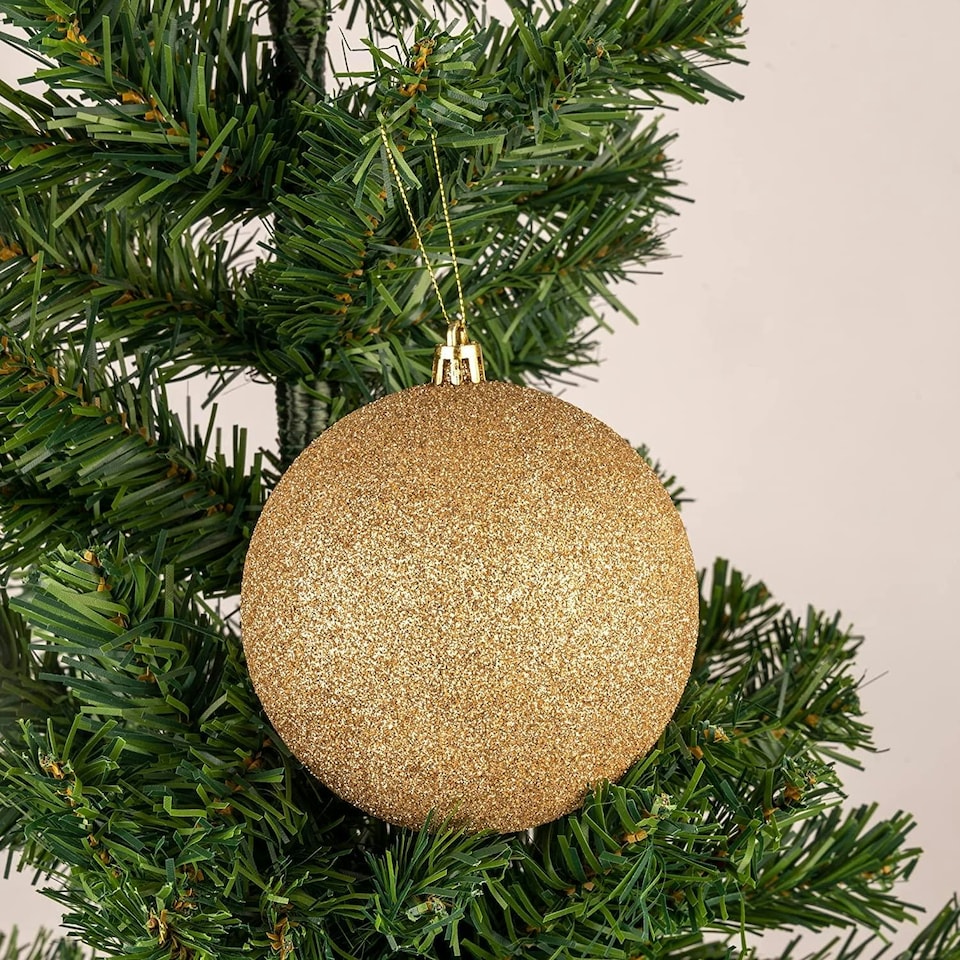 image 1 of Baubles Champagne 10cm - 3-Piece Set, PVC