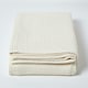 image 2 of Homescapes Organic Cotton Waffle Blanket/ Throw Natural - 125 x 150 cm | Cream