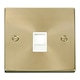 image 1 of SE HOME Satin / Brushed Brass Rj11 Socket White | Satin Brass