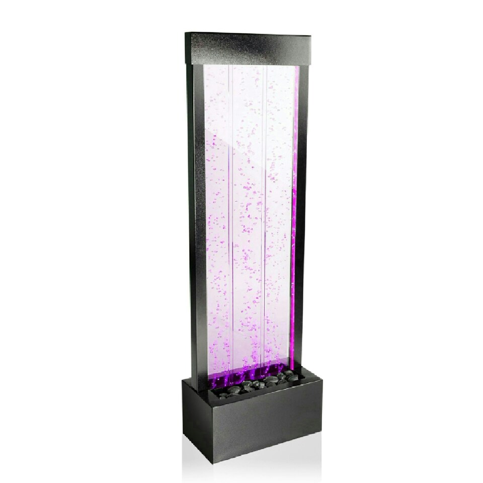image 1 of Primrose Bubble Water Wall Feature with Colour Changing RGB LEDs 122cm