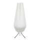image 3 of ValueLights Astrid Geometric Origami Teardrop Paper Pleated Floor Lamp White