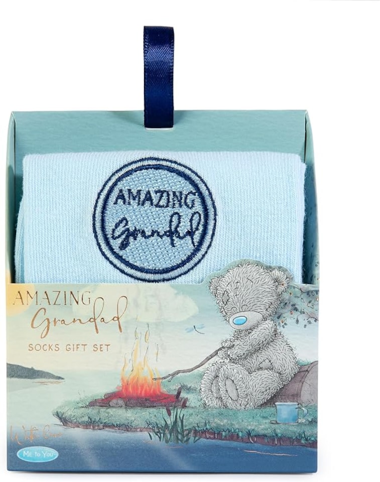 image 1 of Me to You 'Amazing Grandad' Socks In Gift Box Father's Day Birthday Official Collection
