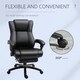 image 5 of Vinsetto Executive Home Office Chair, Computer Chair, with Foot Rest, Black