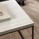 image 4 of Barossa Coffee Table with Light Oak Top & Black Steel Base 110x55x45cm