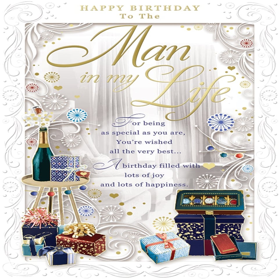 image 1 of Happy Birthday to The Man In My Life Opacity Card