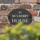image 7 of Nicola Spring Linea Oval Blank Slate House Sign - 20cm x 15cm