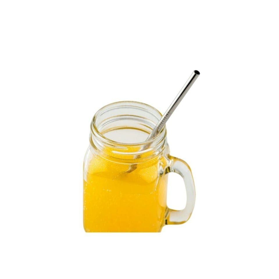 image 1 of MidOcean Cold Straw Straw & Brush Set - Matt Silver - One Size