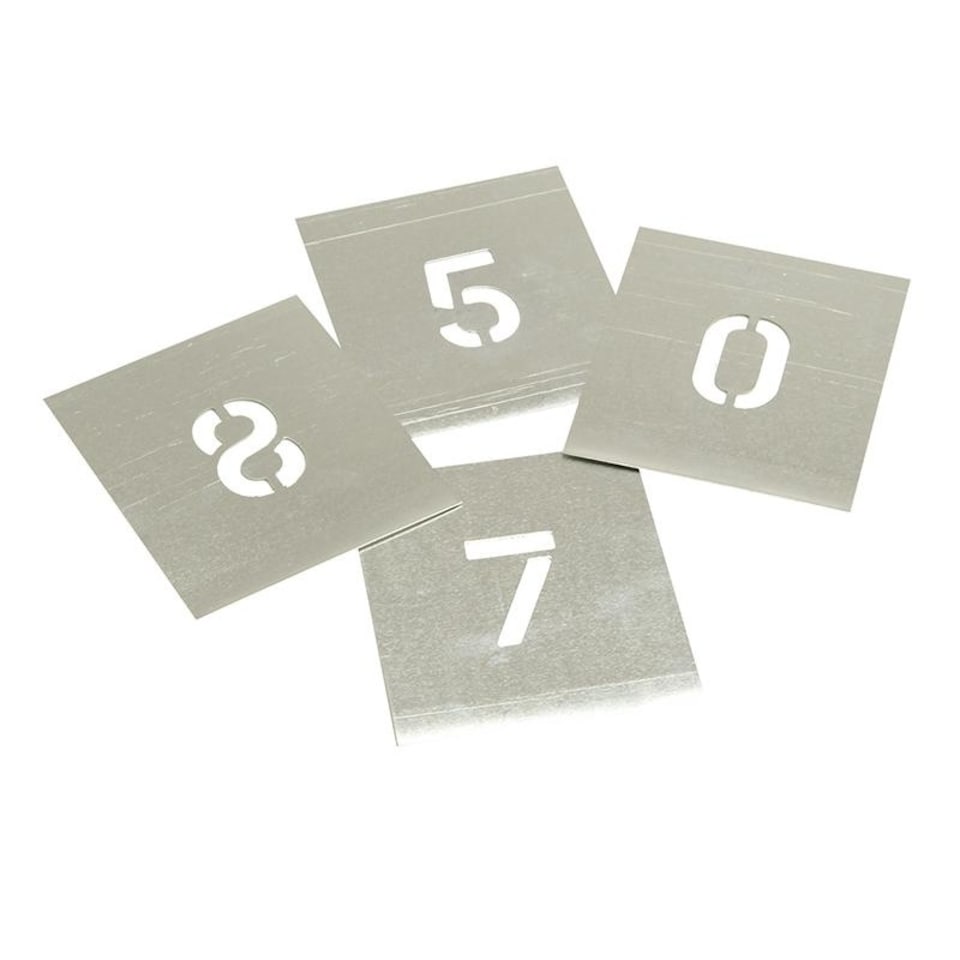 Stencils Zinc Stencil - Numbers | Multi | Multi Colour | 1 1/2in | 1