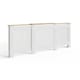 image 3 of Longslow Adjustable Radiator Cover | White | White