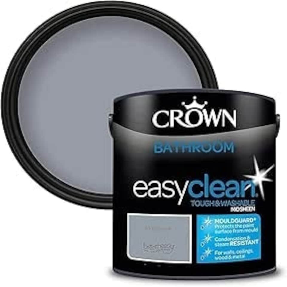 image 1 of Crown Easyclean Bathroom Mid Sheen 2.5L Blue Gravel
