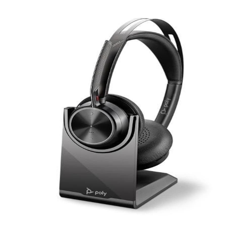 HP Poly Voyager Focus 2 Stereo Bluetooth USB-C Headset with Charge Stand N/A