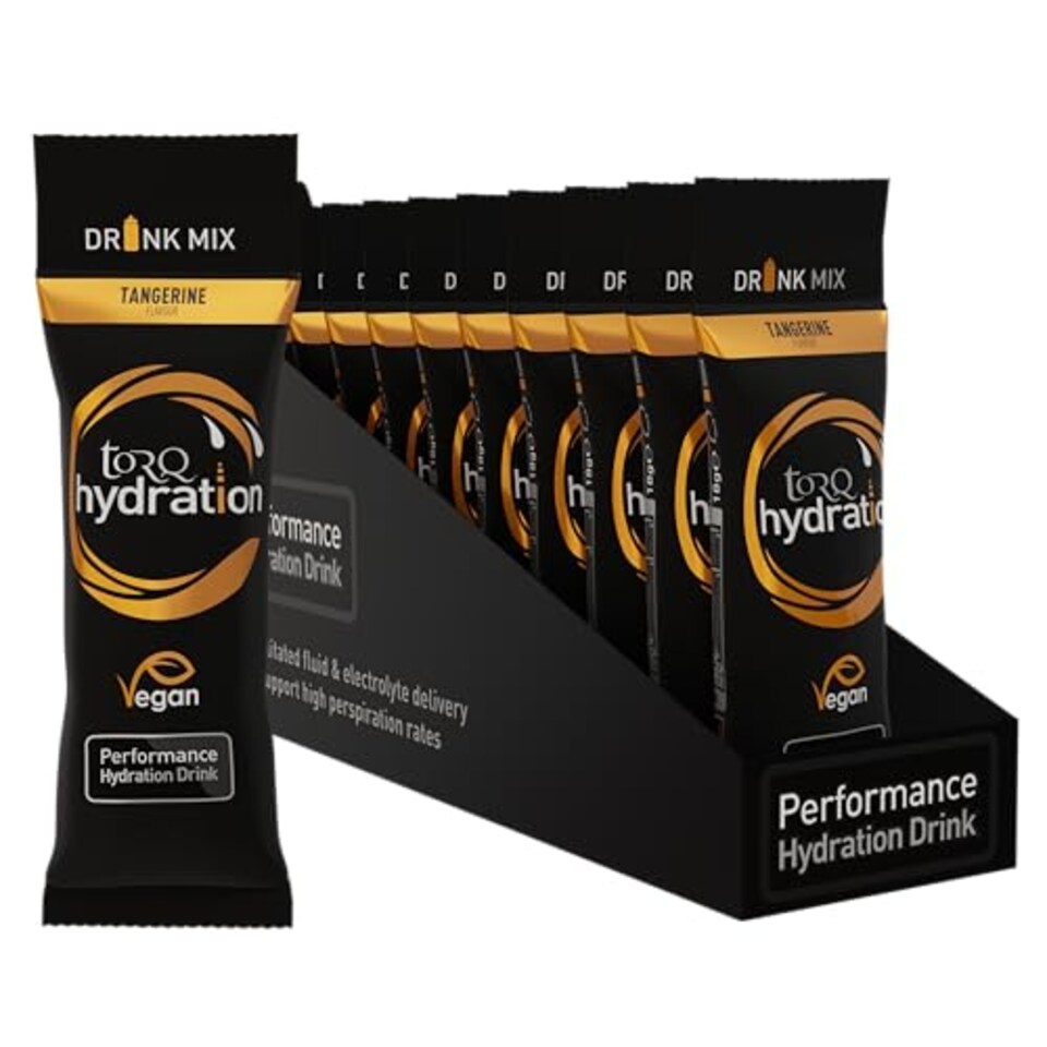 image 1 of Torq Hydration - Tangerine - Rapid Rehydration Electrolytes Powder Hypotonic Profile Running, Cycling, Sports Hydration Drink - Single Serve - Box Of 15