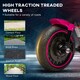 image 5 of HOMCOM 6V Electric Motorbike with Training Wheels, One-Button Start - Pink