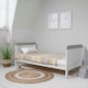image 3 of Tutti Bambini Rio Cot Bed with Cot Top Changer & Mattress - White/Dove Grey