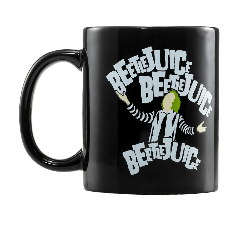 image 1 of Beetlejuice Mug and Sock Set - Black/White - 6 UK-11 UK