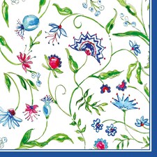 IHR Ella Blue Cocktail Napkin 25cm 3ply 20 Pack