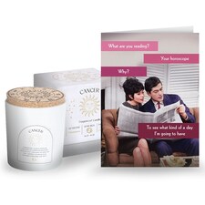 Cancer Horoscope Card And Cancer Candle - Card And Gift Bundle Multi | Multi | One Size