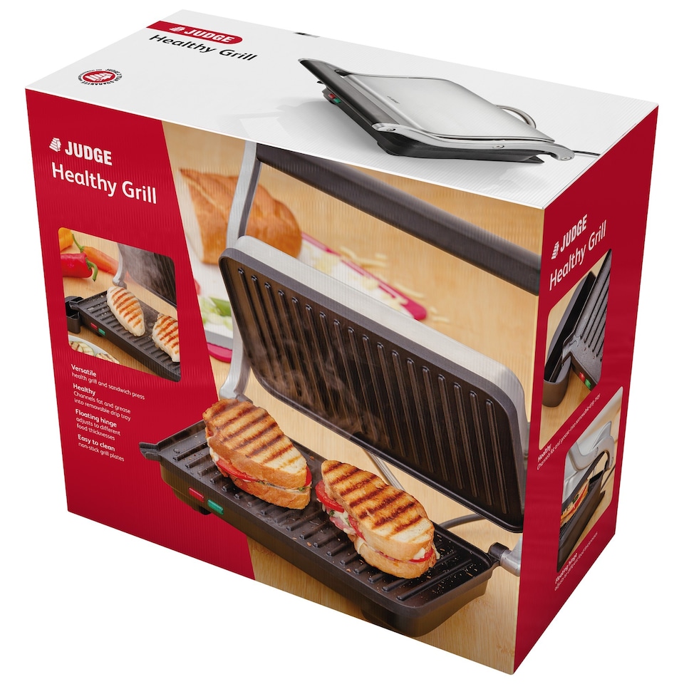 image 1 of Judge 3-in-1 Electric Panini Press Grill 1000W