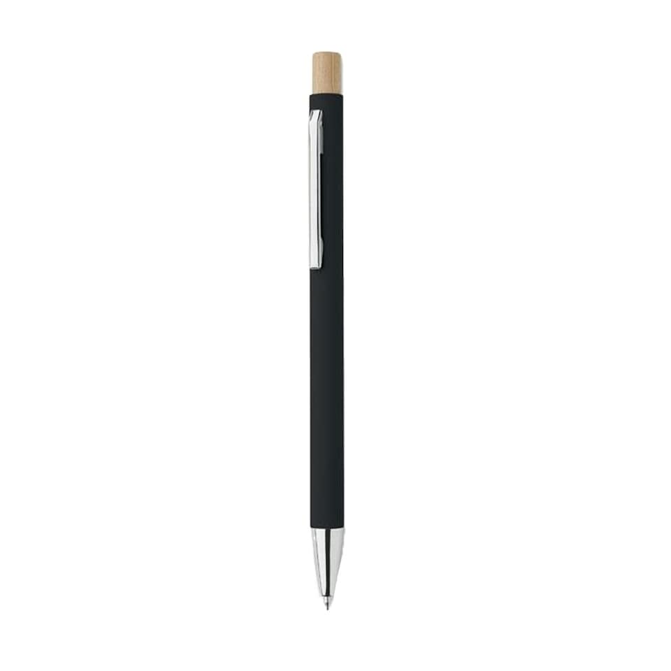 image 1 of MidOcean Bergamo Recycled Aluminium Ballpoint Pen - Black - One Size