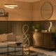 image 2 of ValueLights Infinity Black Swirl Integrated LED Floor Lamp