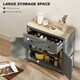 image 3 of HOMCOM Sideboard Storage Cabinet with Adjustable Shelf, Drawer, Grey Grey