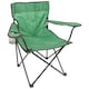 image 1 of Harbour Housewares Folding Canvas Camping Chair - Matt Black/Green