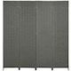image 1 of HOMCOM 4-Panel Room Dividers, Wave Fibre Freestanding Folding Privacy Screen Panels, Partition Wall Divider for Indoor Bedroom Office, 170 cm, Grey