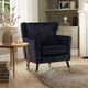image 2 of Velvet Black Alessia Accent Chair