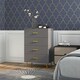 image 2 of HOMCOM Bedroom Chest of Drawers, 4-Drawer Dresser with Aluminium Legs