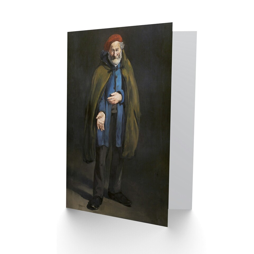 image 1 of Edouard Manet Art Card Beggar with Duffle Coat Philosopher