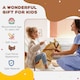 image 6 of HOMCOM Children Standing Horse Plush Soft Ride On Toy Pony Kids Cuddly Game Play