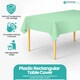 image 4 of Disposable Plastic Table Cover, Table Liner - 54" x 72"